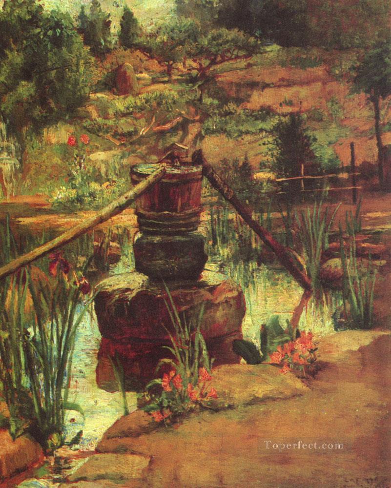 La fuente en nuestro jardín en Nikko John LaFarge Pintura al óleo